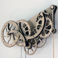 Abong Laser-Cut Mechanical Wooden Pendulum Clock - 3D Clock Puzzle Model Kit - DIY Wooden Clock Kit