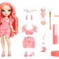 Rainbow High Pinkly - Pink Fashion Doll in Fashionable Outfit, with Glasses & 10+ Colorful Play Accessories. Gift for Kids 4-12 Years and Collectors