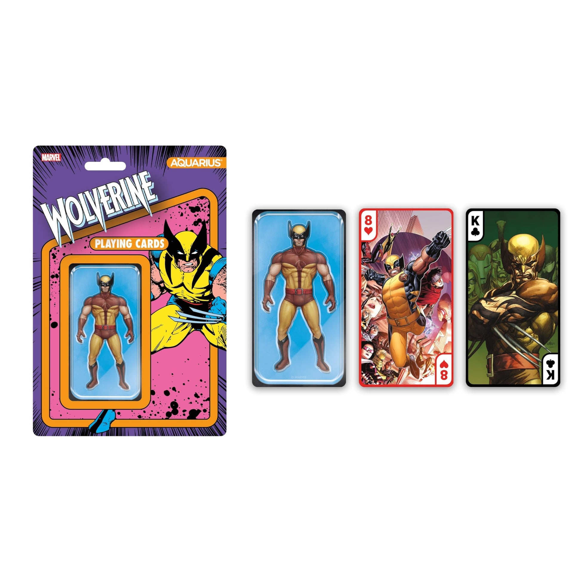 Aquarius Marvel Wolverine Premium Playing Cards - Wolverine Themed Deck of Cards for Your Favorite Card Games - Officially Licensed Wolverine