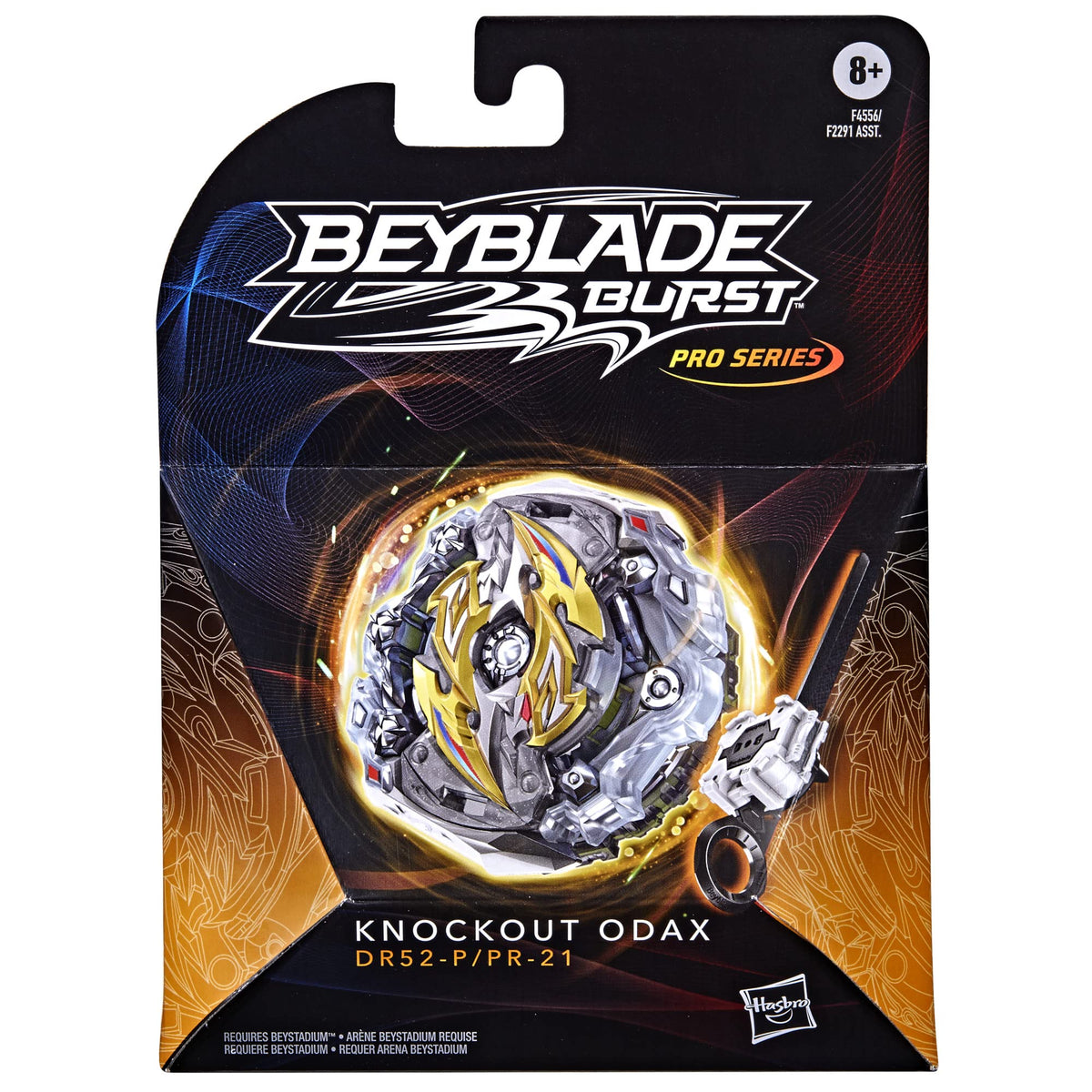 Bey Blade Burst Pro Series Knockout Odax Spinning Top Starter Pack - Stamina Type Battling Game Top with Launcher Toy