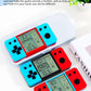CUZCOP Retro Brick Game Game Blue-red Color Design Built-in 26 Cube Block Games Leisure Entertainment Electronic Block Puzzle Children/Student/Parents