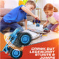 6 Pack Monster Trucks Toys for Boys and Girls, 4-Wheel Drive Friction Powered Push and Go Toy Cars with Giant Wheels, 360° Crazy Stunts, Age 3, 4-7