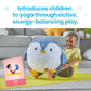 hand2mind Penguin BubblePlush Yoga Ball Buddy, Yoga Ball for Kids, Calming Corner for Items, Kids Exercise Equipment, Occupational Therapy Toys
