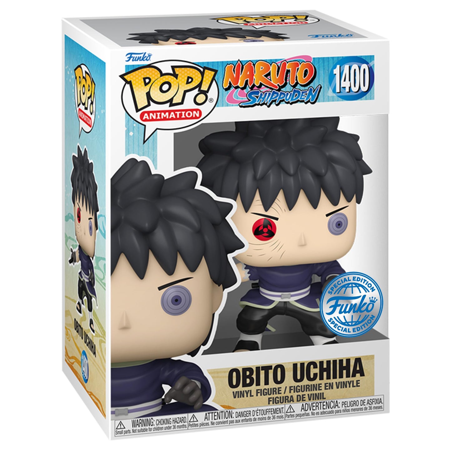 Funko Pop! Animation: Naruto Shippuden - Obito Uchiha Unmasked Special Edition Exclusive #1400