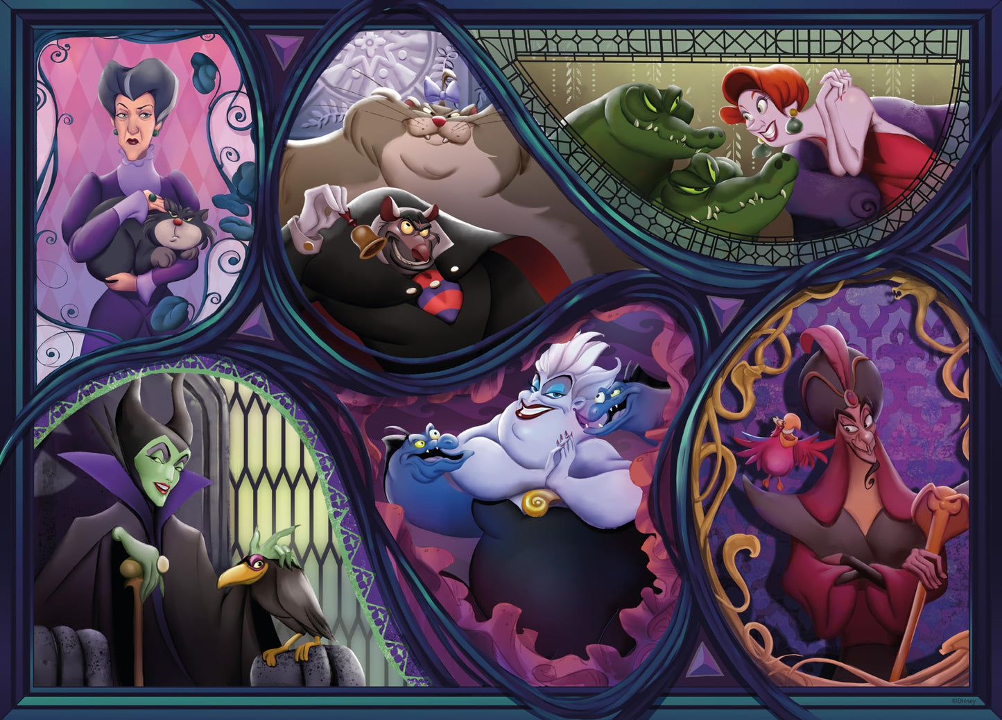 Ceaco - Disney Villains & Their Pets - 1000 Piece Jigsaw Puzzle for Adults