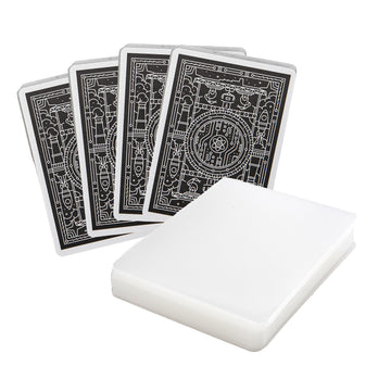 Stellar Factory Card Sleeves 112 Count | Matte & Clear Dual-Finish | Rounded Corners | Standard 2.5" x 3.5" | Fits MTG, Everdell, Gloomhaven