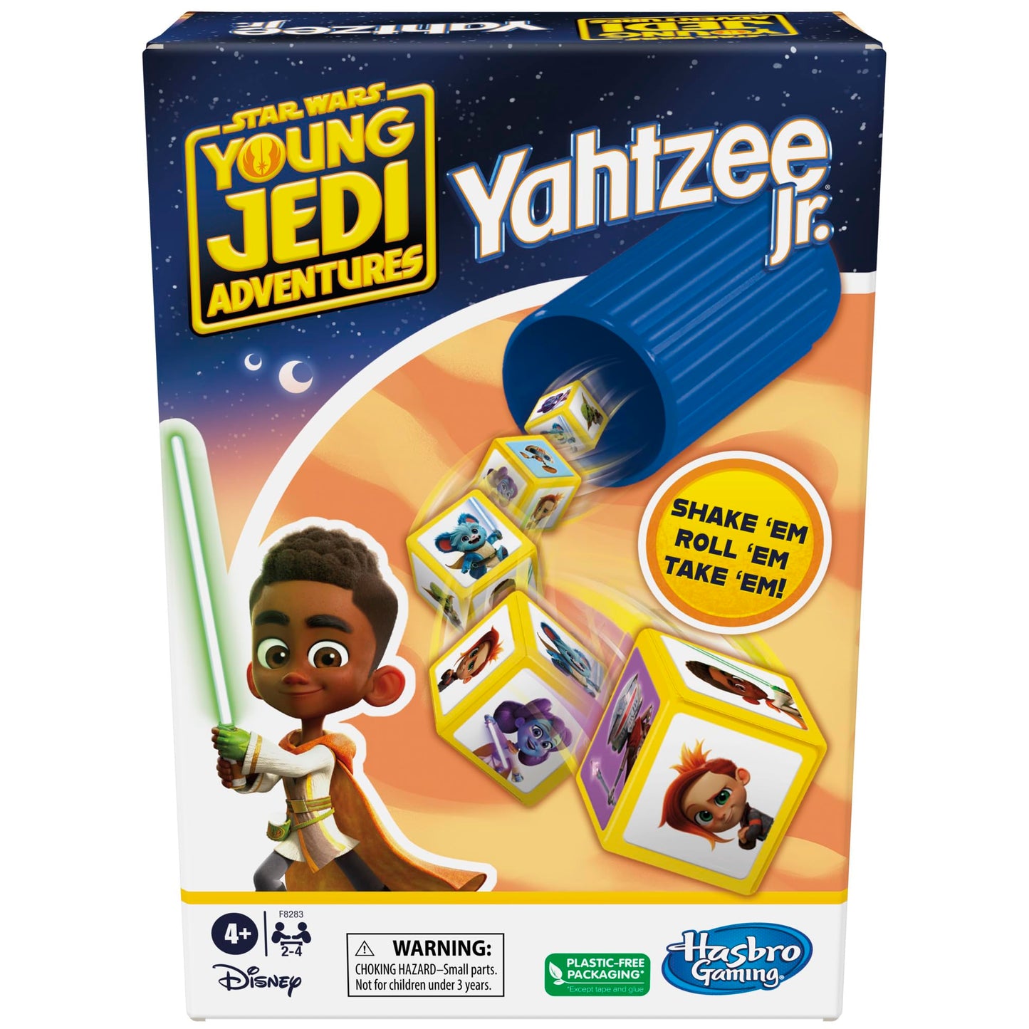 Hasbro Gaming Yahtzee Jr. Star War: Young Jedi Adventures Edition Board Game for Kids | Ages 4+ | 2-4 Players | Counting and Matching Games