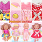 ARTST Doll-Clothes-Accessories 7 Set Baby-Doll-Clothes Suitable for 8-10-Inch-Dolls Included Tablewar and Hangers