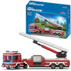 Apostrophe Games Fire Truck Building Block Set - 294 Pieces - Fire Fighter Building Blocks (Extended Ladder Firetruck), Learning and Education