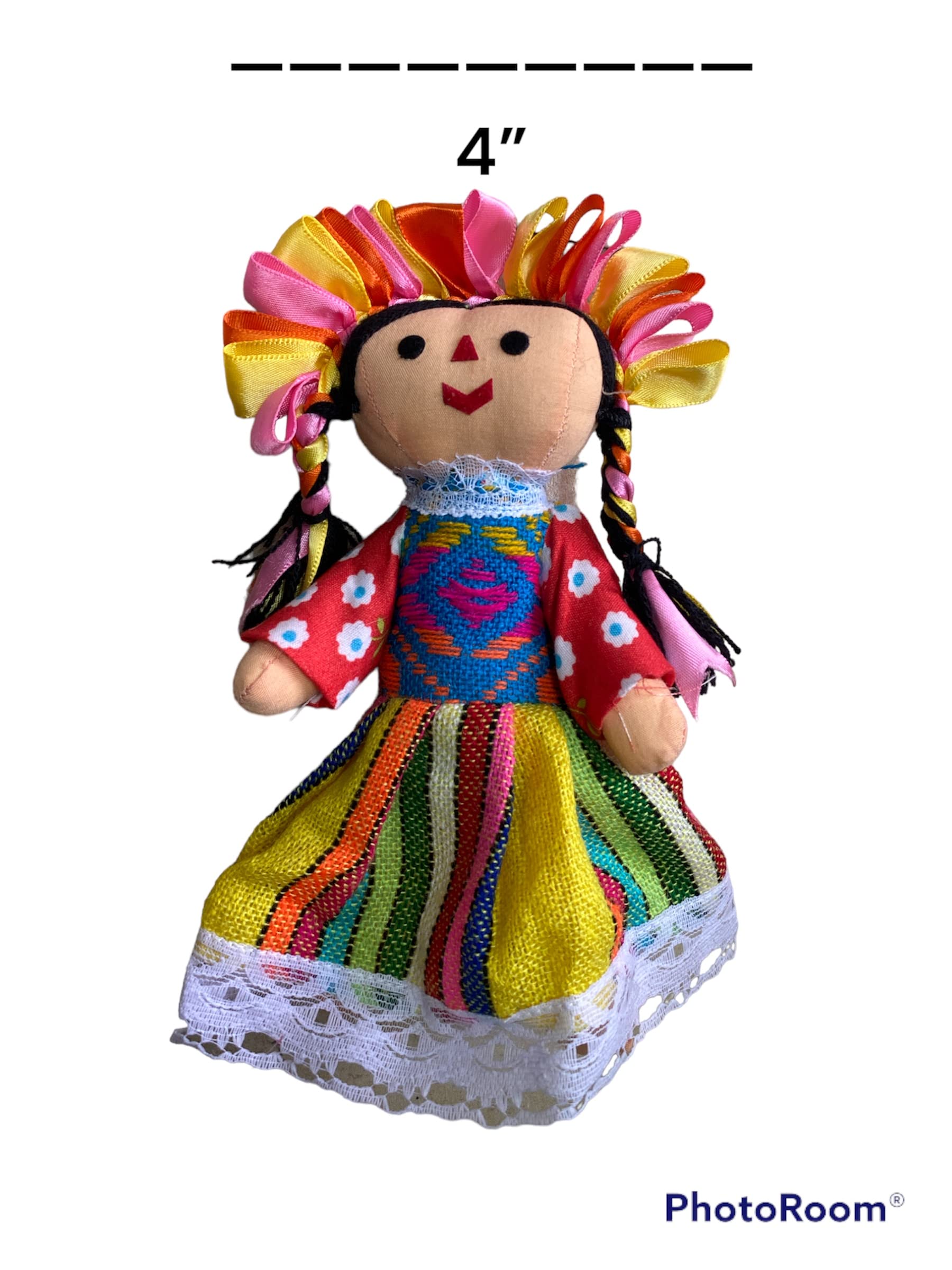 MUNECA LELE Mexican Handmade Doll Set - 10 Piece, Maria Doll Included
