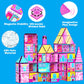 Magnetic Tiles 52PCS Magnetic Building Blocks for Kids Ages 3-5 4-8, STEM Montessori Preschool Classroom Must Haves, Toddler Sensory Educational Toys