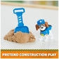 Rubble & Crew, Charger & Wheeler Action Figures, with Kinetic Build-It Sand & 2 Building Tools, PAW Patrol Kids Toys for Boys & Girls Ages 3 and Up