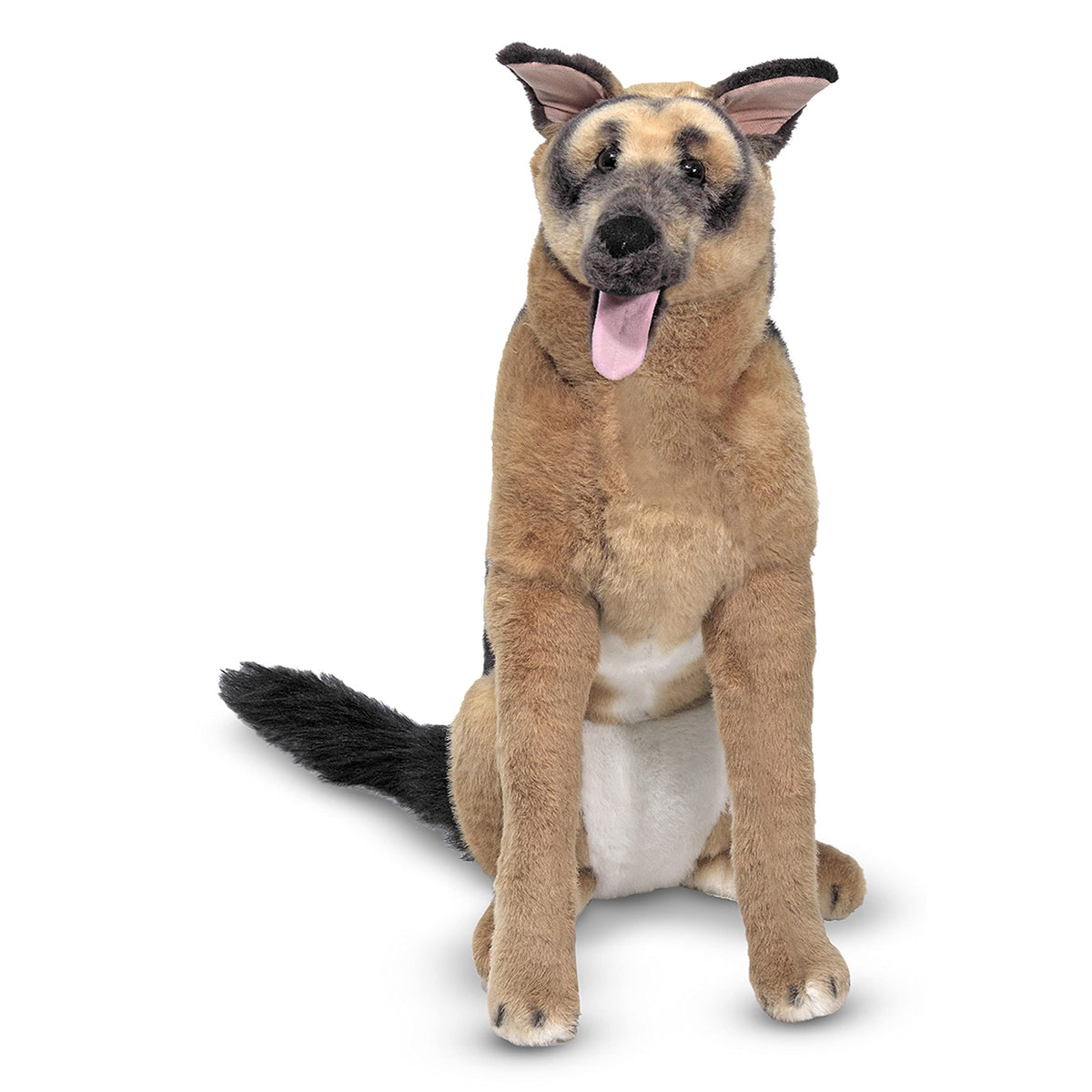 Melissa & Doug Giant German Shepherd - Lifelike Stuffed Animal Dog (Over 2 feet Tall)