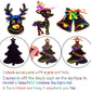 DIYASY Christmas Scratch Art Paper,96Pcs Crafts Kits Magic Rainbow Scratch Cards for Xmas Tree Ornaments and Kids Birthday Decoration