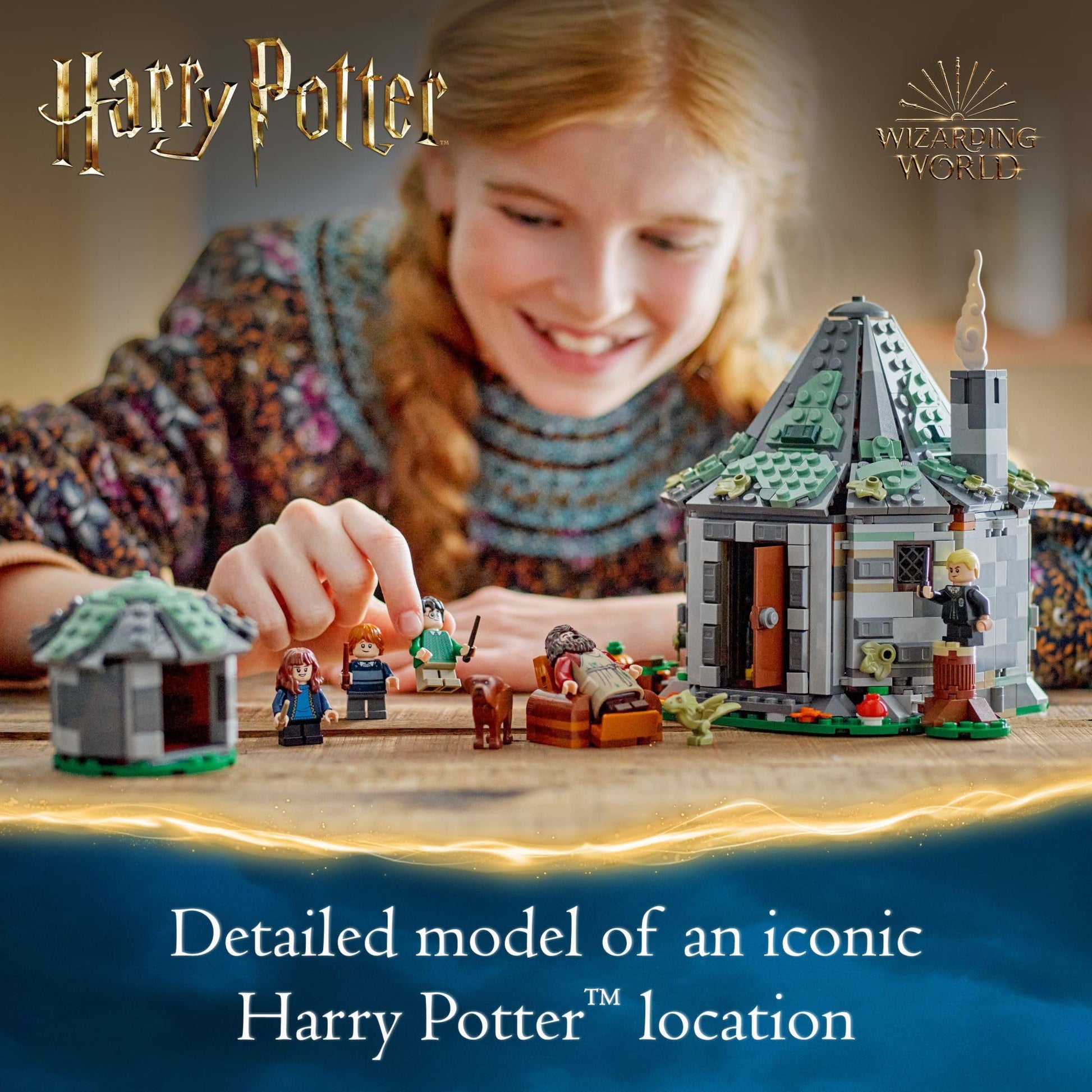 LEGO Harry Potter Hagrid's Hut: an Unexpected Visit - Harry Potter Toy for Boys & Girls Ages 8+ - Kids Building Toys W/Buildable House, 7 Minifigures
