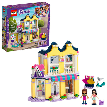 LEGO Friends Emma’s Fashion Shop 41427, Includes Friends Emma and Andrea Buildable Mini-Doll Figures and a Range of Fashion Accessories to Inspire