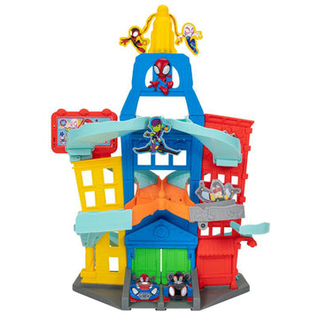 Marvel Spidey and His Amazing Friends City Track Set - 24-Inch Set with Two Exclusive 3-Inch Vehicles
