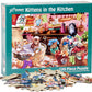Vermont Christmas Company Kittens in The Kitchen Jigsaw Puzzle 100 Piece, Large Pieces Perfect for Kids and Seniors
