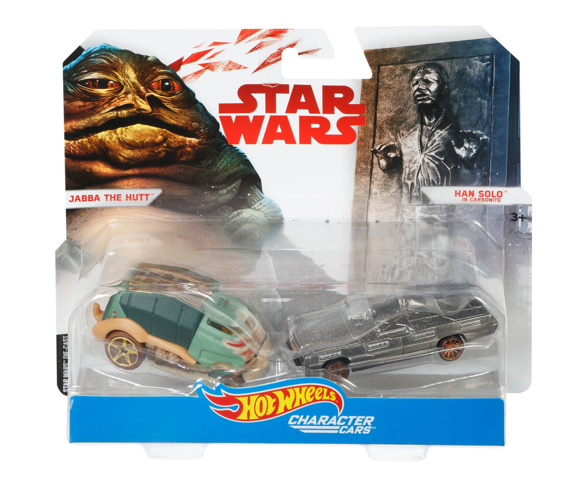 Hot Wheels Star Wars Jabba The Hutt vs. Han Solo in Carbonite Vehicles