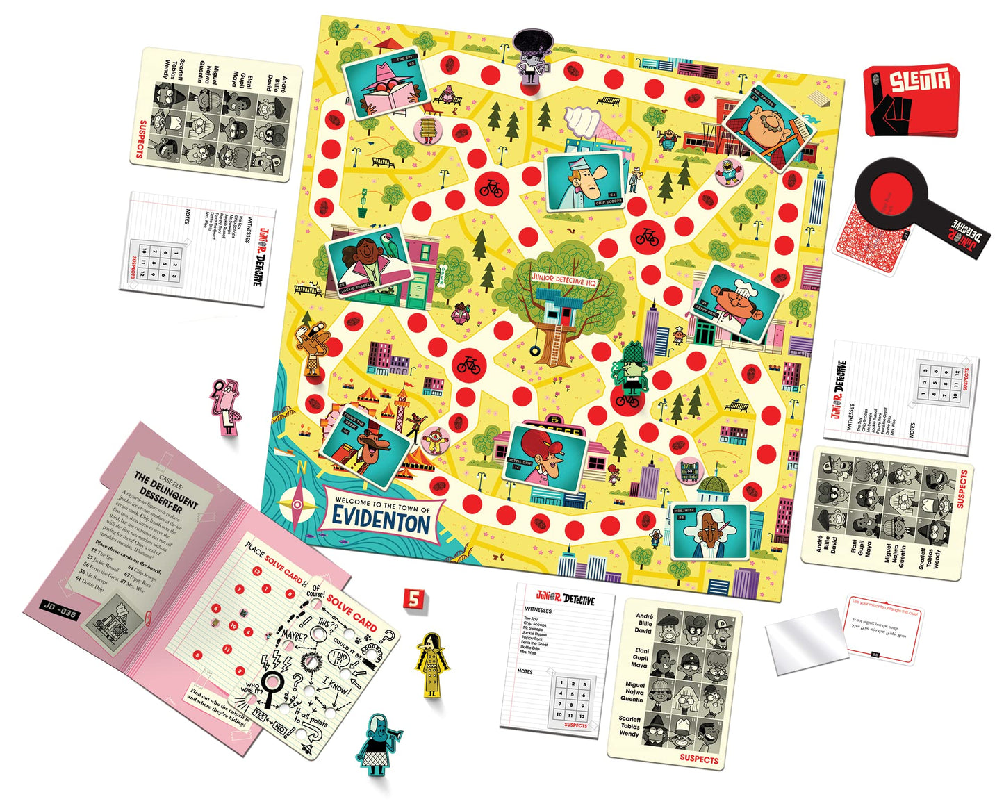 Junior Detective Game by Buffalo Games, Board Games for Kids 6-10, Family Board Games, Mystery Board Game for Kids, Cooperative Detective Game, Fun