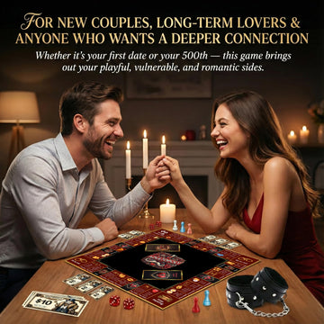 Adultopoly Spicy Edition: Sexopoly Adult Board Game Intimate Couples Sex Game for 2 Players - Dirty Date Night, Relationship Building - Romantic