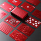 CIBOAN Red Plastic Waterproof Playing Cards, Deck of Cards, Durable Standard Size Poker Deck for Family Game Nights, Travel,Beach & Pool& Outdoor