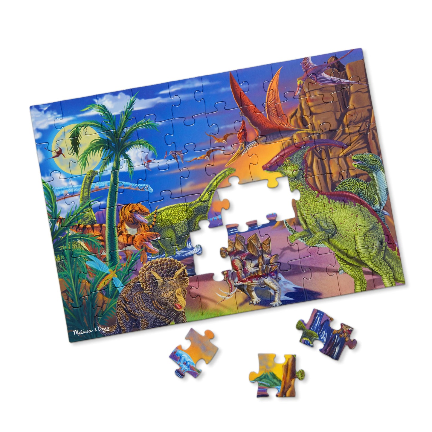 Melissa & Doug Land of Dinosaurs Jigsaw Puzzle (60 pcs)
