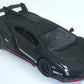 KiNSMART Lamborghini Veneno 1:36 Scale 5 Inch Die Cast Metal Model Toy Super Car (Black (Matt))