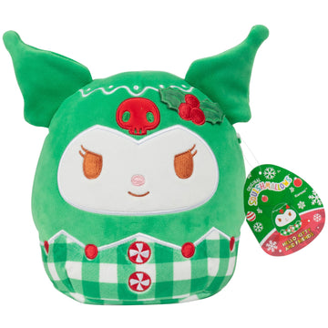 Squishmallows Original 8-Inch Hello Kitty: Kuromi Christmas Plush - Official Jazwares Holiday Sanrio - Collectible Soft & Squishy Stuffed Animal Toy