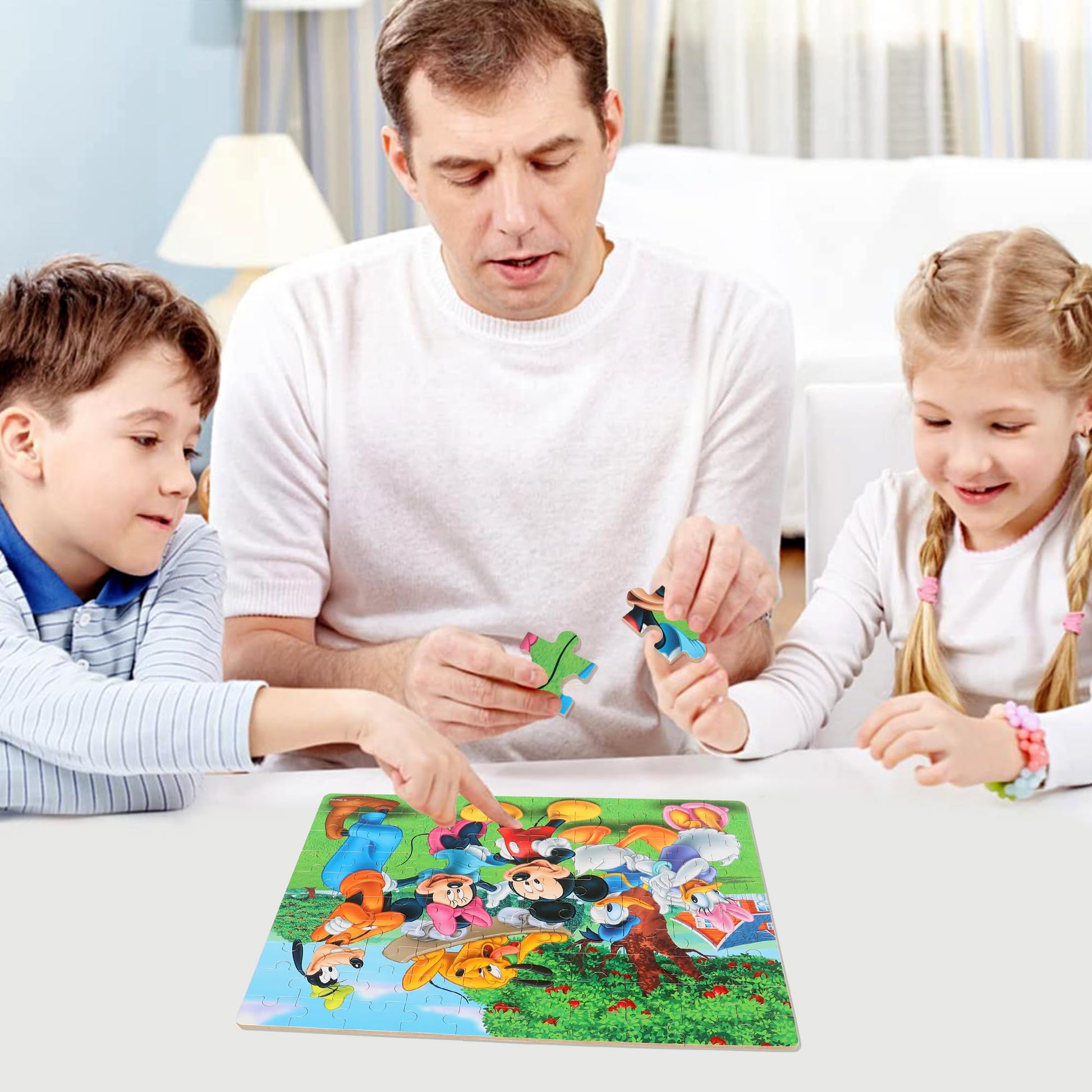 Puzzles for Kids Ages 4-6,100 Piece Puzzles for Kids Ages 6-8 in Metal Box