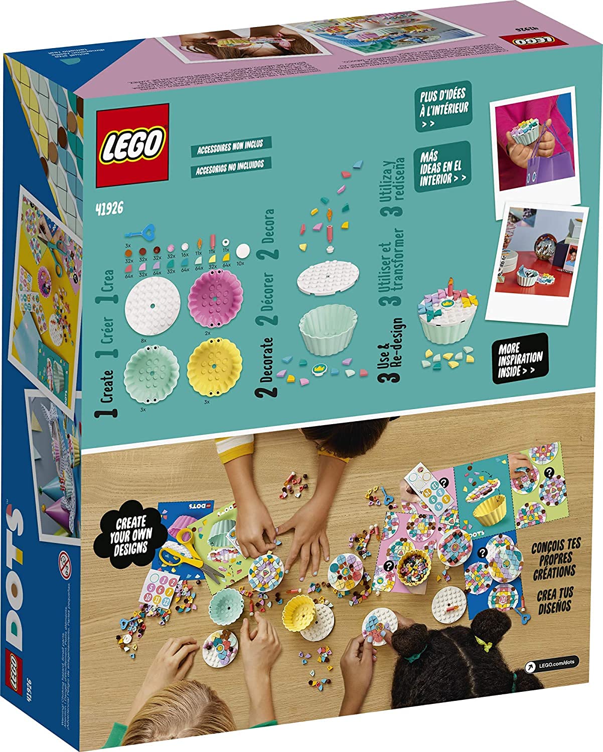 LEGO DOTS Creative Party Kit 41926 DIY Craft Decorations Kit; Makes a Perfect Play Activity for Kids, New 2021 (622 Pieces)