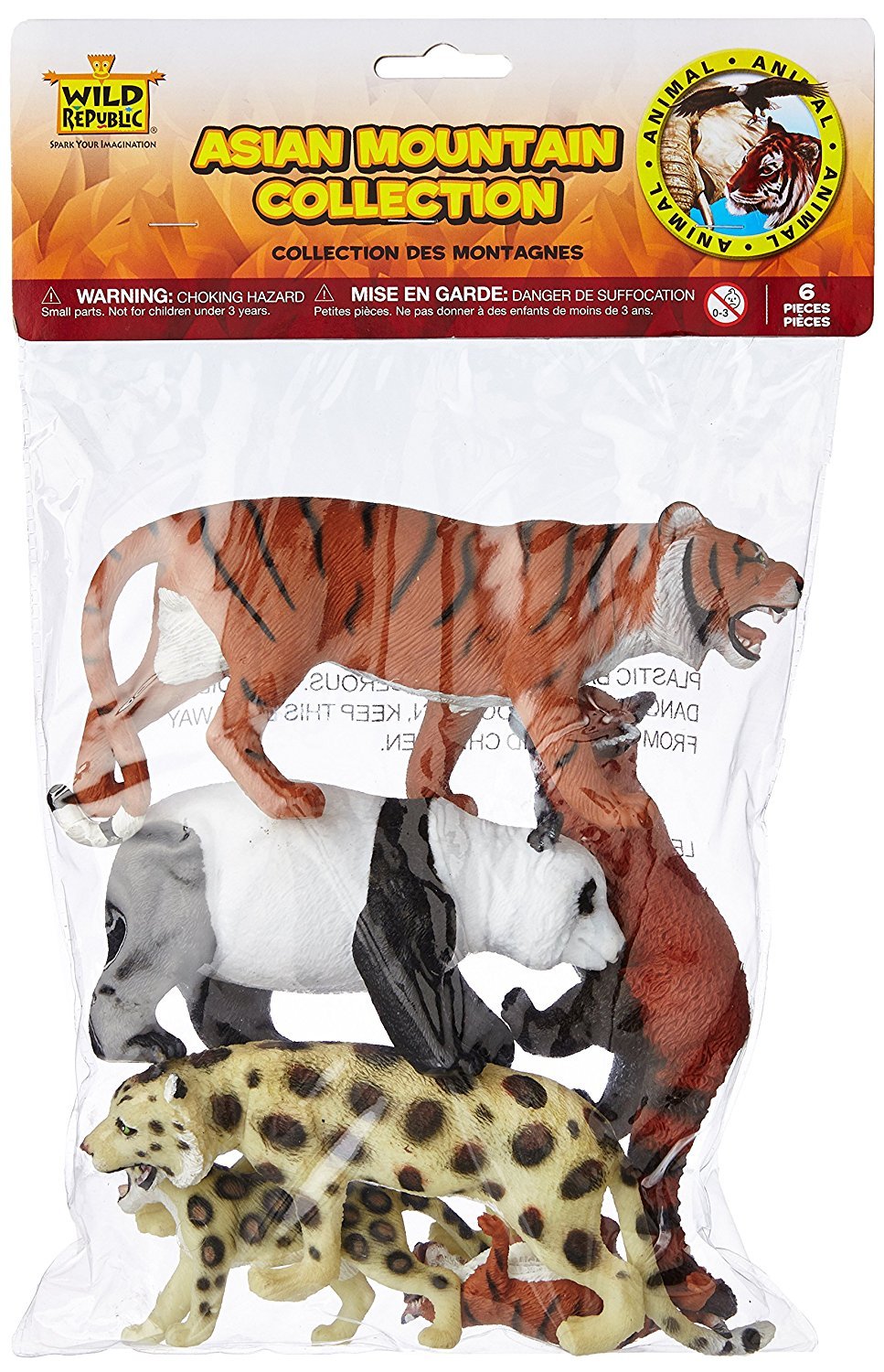 Wild Republic Polybag Asia Mountain Figurines - 12"