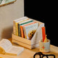 CUTEROOM DIY Doll Room Miniature Furniture Wooden House Kit - Wooden Dolls House Kit with Dust Cover & LED Light and Accessories - QT Series Dollhouse