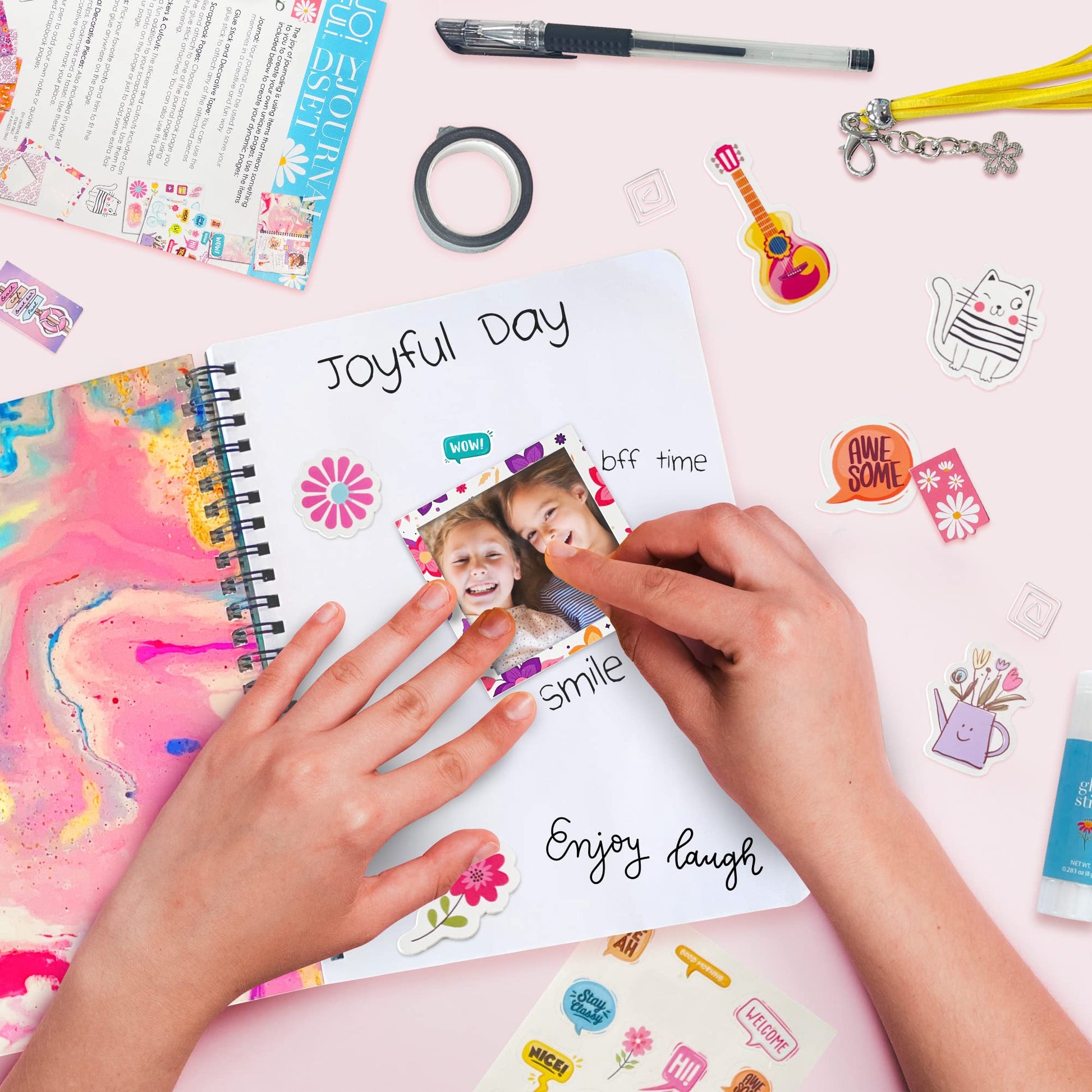 JOiFULi DIY Journal Set for Girls Gifts Ages 8 9 10 11 12 13 Years Old and Up