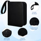 KMOPUYV 1 Pocket Toploader Binder 40 Pockets One Pocket Mini Trading Card Album,Diamond Leather Small Card Binder for 3x4 Rigid Top Loaders,Portable