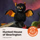 Bearington Collection Echo Halloween Plush, 7.5 Inch Bat Stuffed Animal