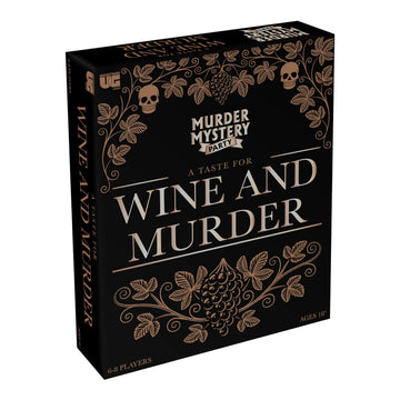 Murder Mystery Party A Taste for Wine & Murder - Murder Mystery Dinner Party Game for Adults - Interactive Crime Solving Role Play Game Night Kit
