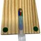 Regal Games Cribbage Board Game Set with Unique Wooden Cribbage Board (11" x 4.5" x 2.75") & 9 Multi-Colored Cribbage Pegs - Family Fun Game Night