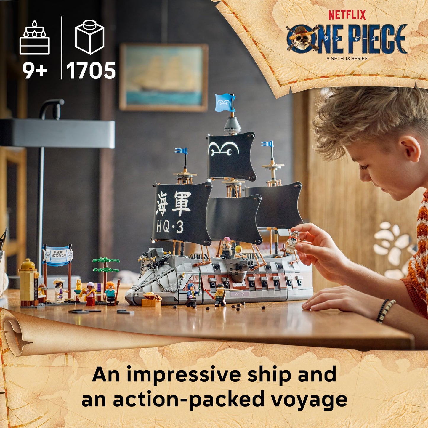 LEGO ONE PIECE Garp's Marine Battleship 75646