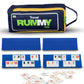 Point Games Classic Mini Rummy Game Set with 4 Exclusive Folding Playing Racks in Super Durable Travel Bag, for 2-4 Players Great Gift for Adults
