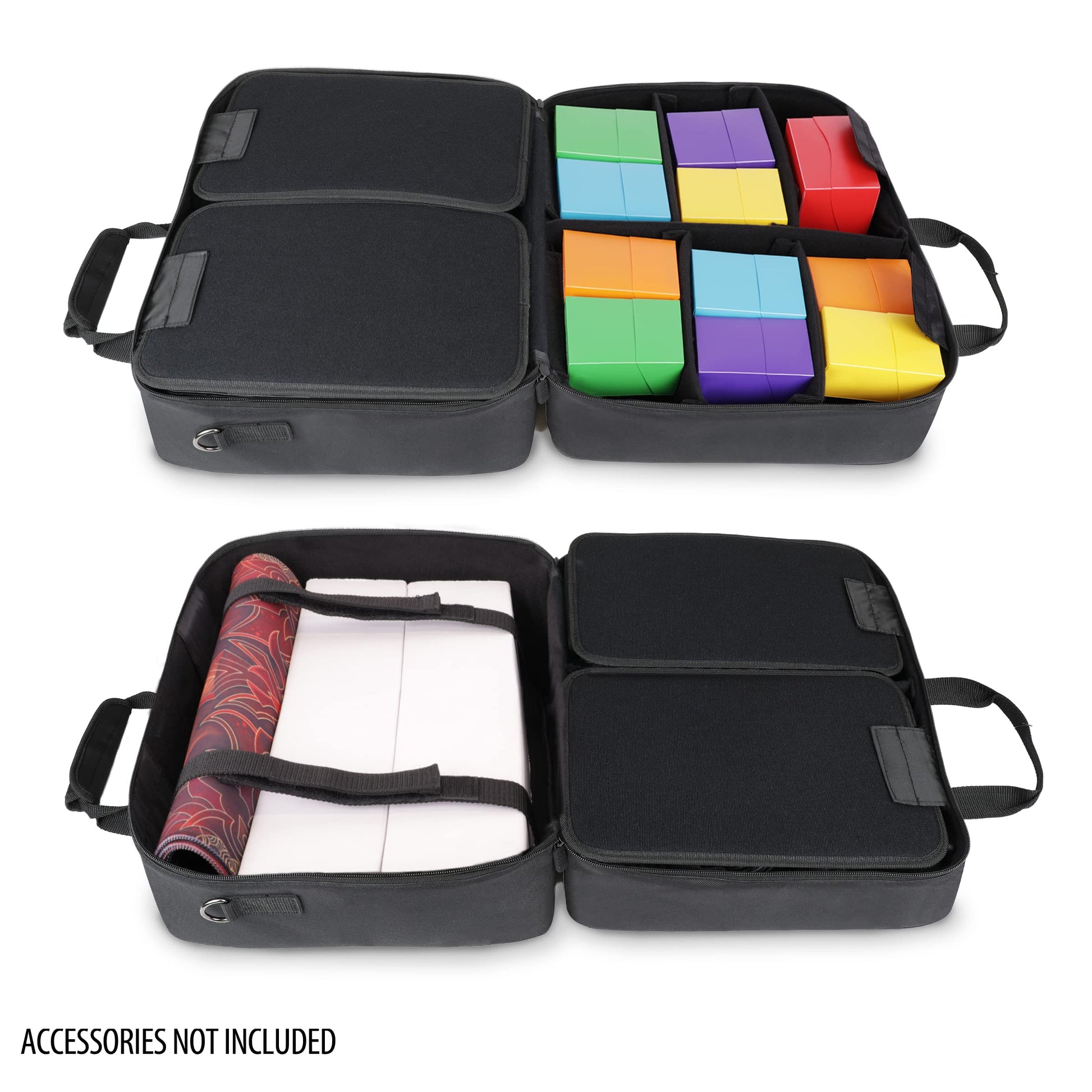 USA Gear XL MTG Bag Fits Magic the Gathering Deck Boxes, Playmats, Pokemon, Yugioh Cards & More TCG Accessories - TCG Storage Bag with Shoulder