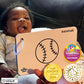 Happy Start High Contrast Baby Cards for Newborns - Black & White Cards, Water-Resistant, BPA-Free, Portable Educational Flashcards for Visual