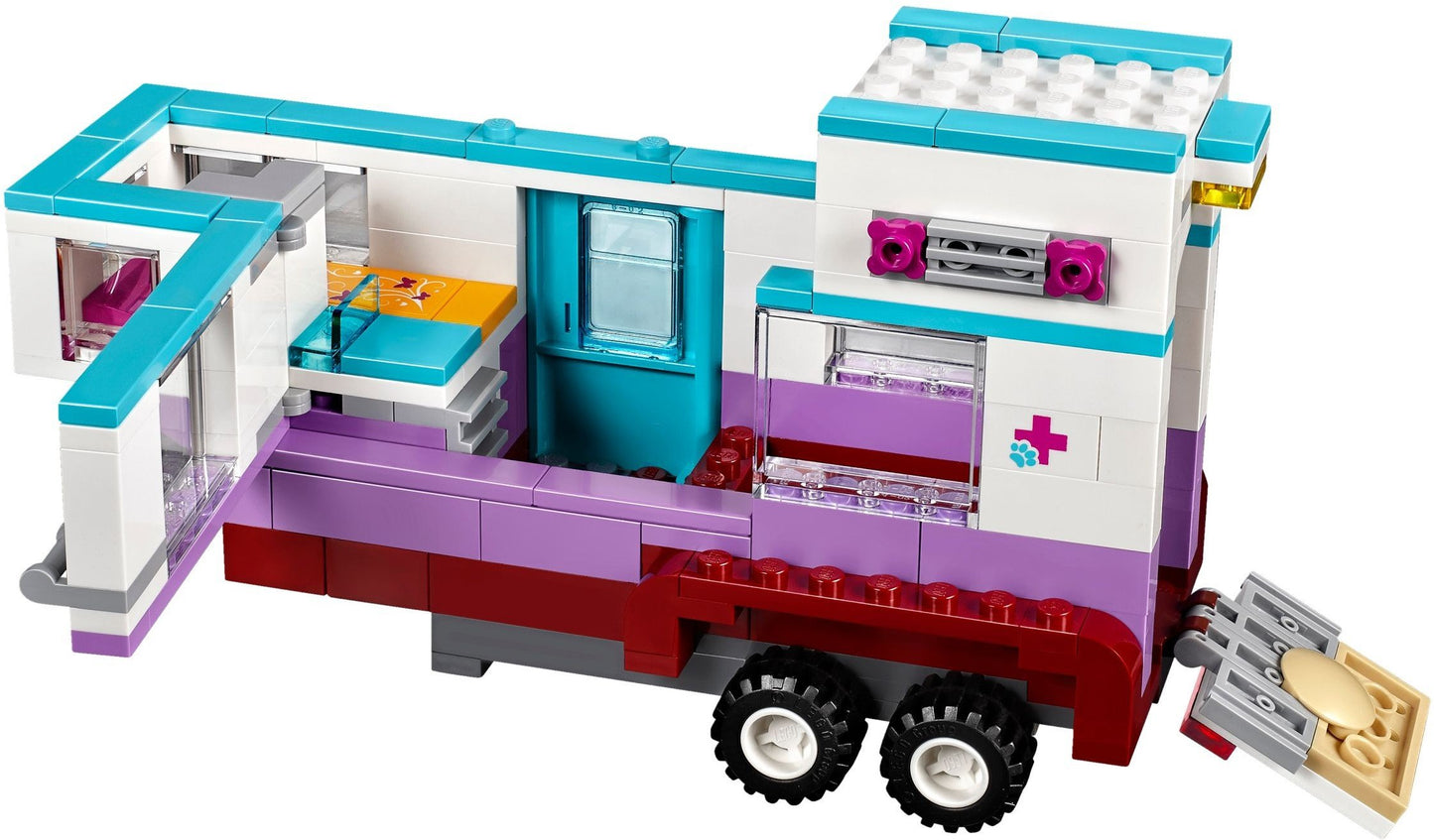 LEGO 41125 Horse Vet Trailer Building Kit, (370 Piece)