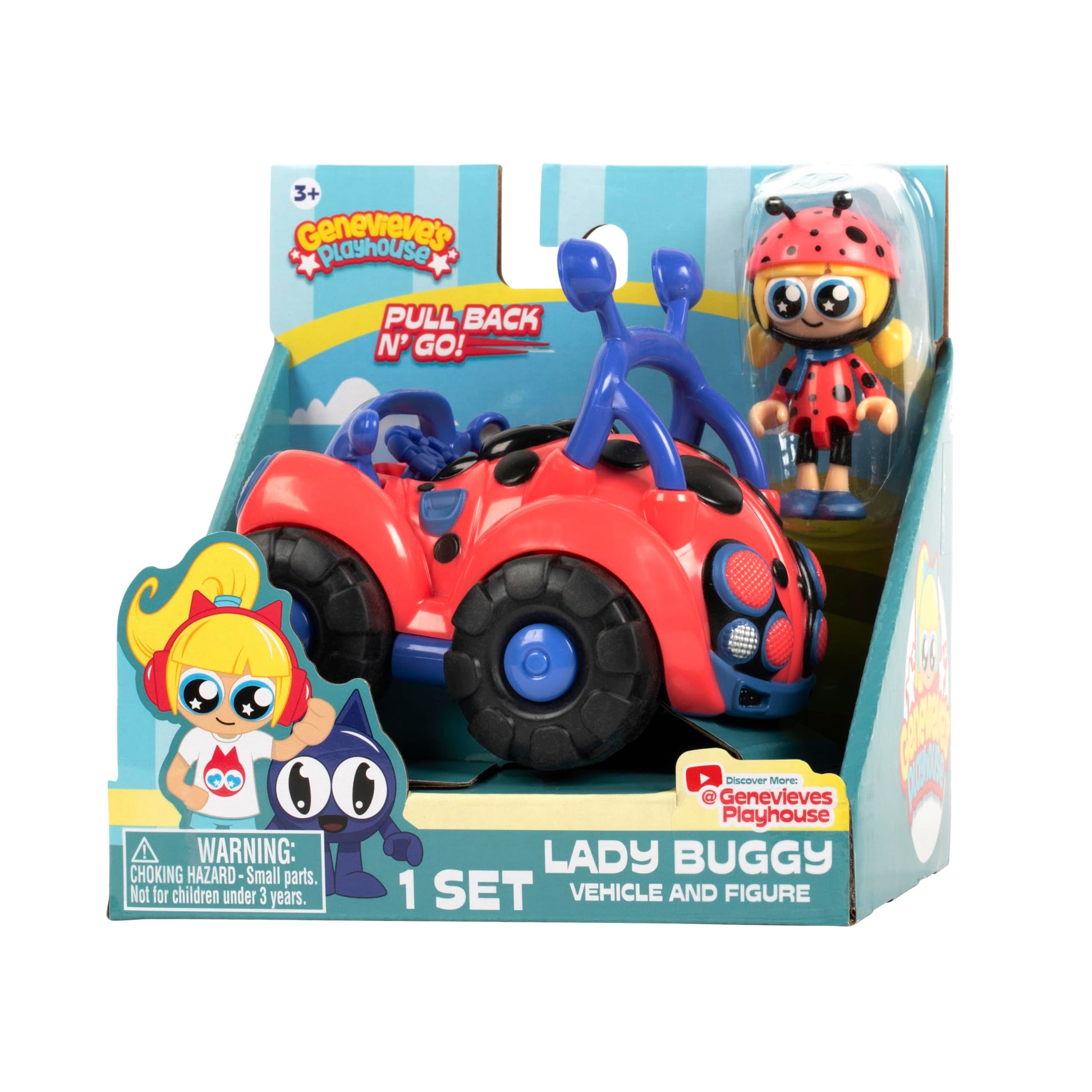 Genevieve's Playhouse Laddy Buggy Vehicle, YouTube Learning Channel, Educational Content, Official Genevieve's Playhouse Merch