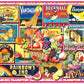 White Mountain 1000 Piece Jigsaw Puzzle Vintage Label Collage, Fruit Basket