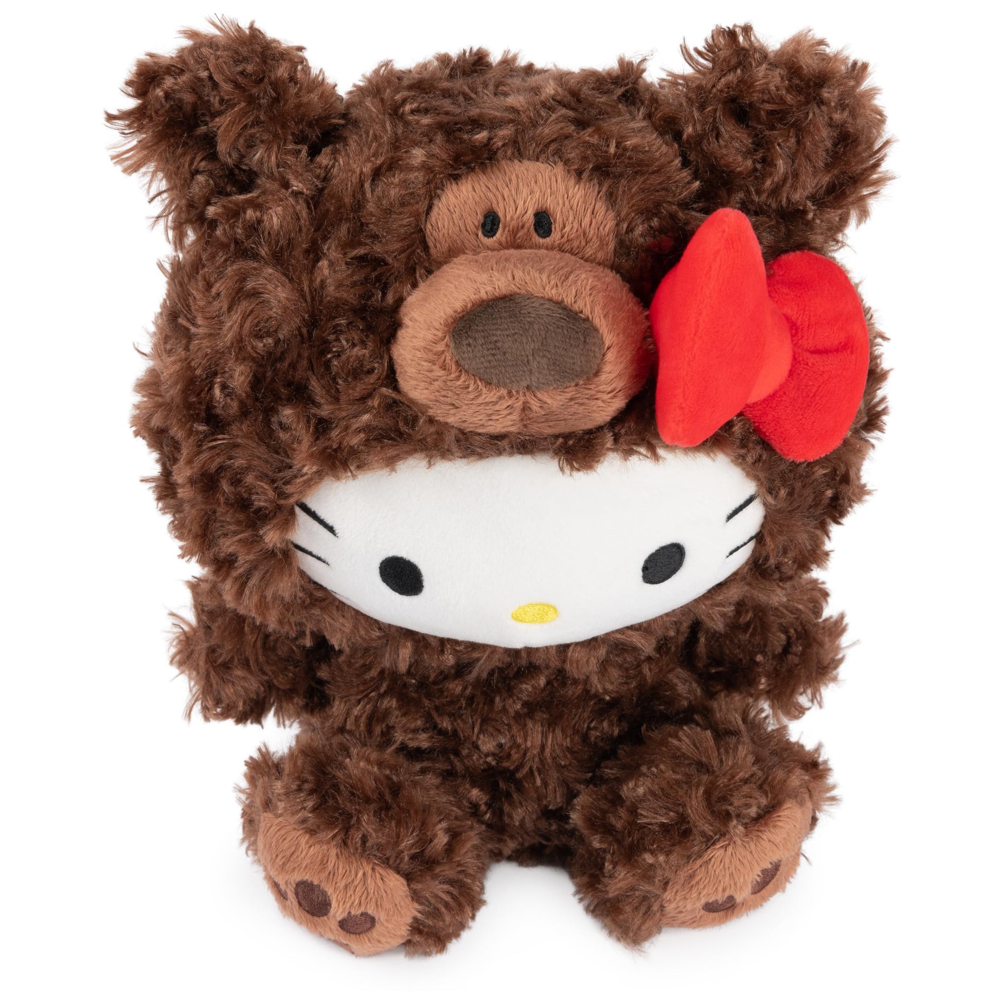 GUND Sanrio Hello Kitty Philbin 6” Plush Toy in Teddy Bear Outfit; Ages 1+