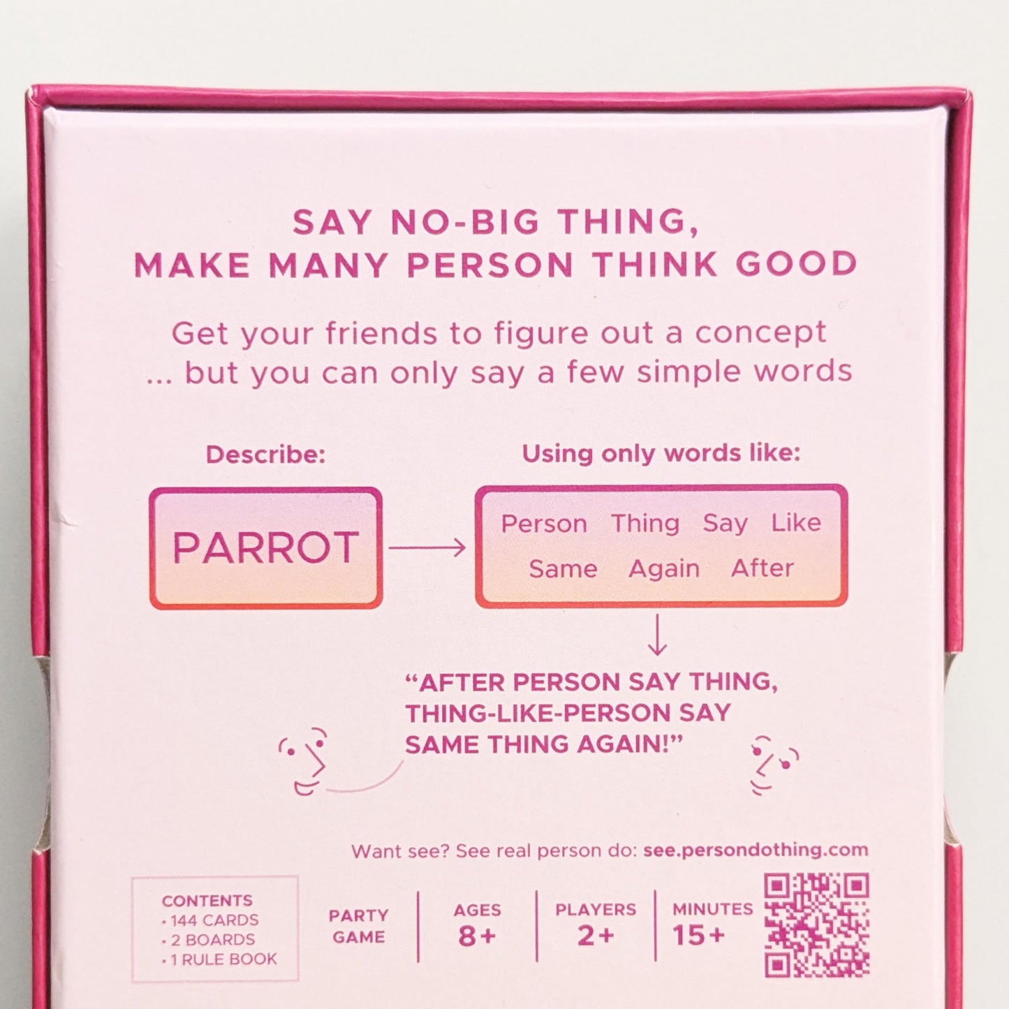 Person Do Thing Card Game: The Fast Friendly Game for Couples, Families and Parties | 15+ Mins | 2+ Players | Ages 8+