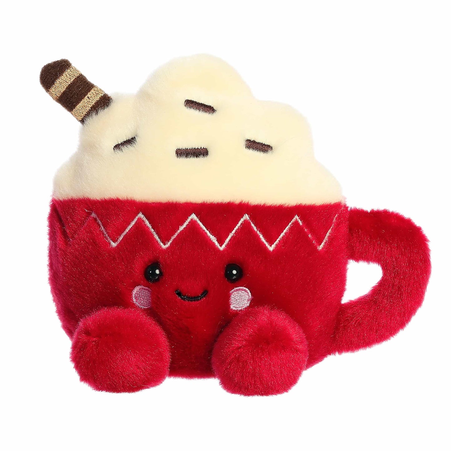 Aurora® Festive Palm Pals™ Cassia Hot Cocoa™ Stuffed Animal - Fun Collectible Plush for Kids and Adult Collectors - Perfect for Holiday Decorations or