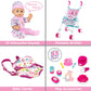 Best Choice Products Kids 15-Piece 13.5in Newborn Baby Doll Nursery Role Play Playset w/Stroller, Travel Cot, Play Mat, Travel Bag, Carrier, Seat