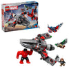LEGO Marvel Captain America vs. Red Hulk Battle Building Set - Avengers Toy for Kids - Birthday Gift for Boys and Girls Ages 7+ - Includes Hulk Action